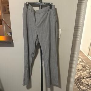 Nine West Gray Dress Pants Classic Straight-Leg